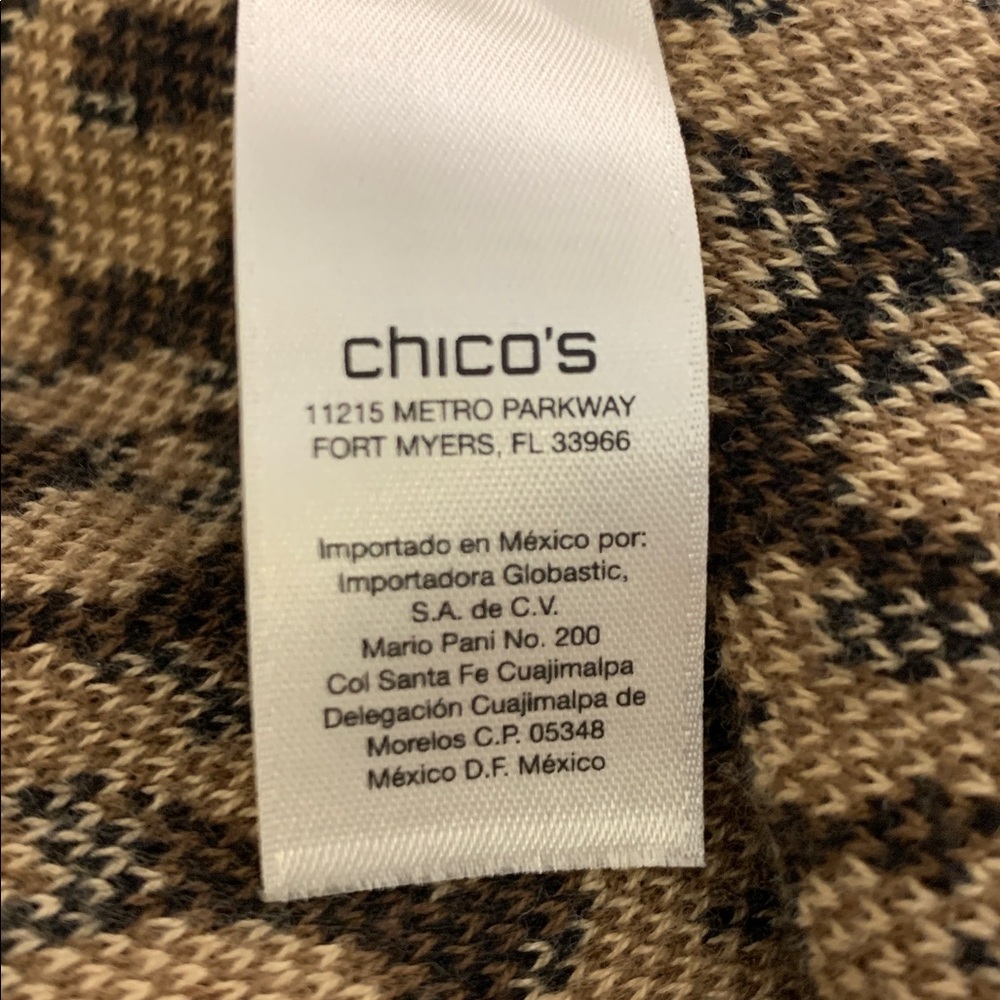 Chicks Mixed Animal Print Long Cardigan Sz 1 - Picture 11 of 13